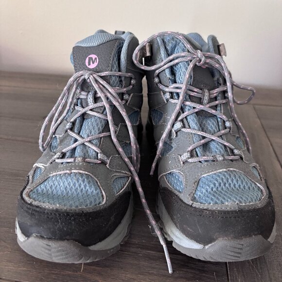 Merrell Moab 3 Mid Waterproof Kids Hiking Boot - Picture 2 of 8